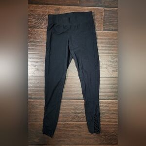 Old Navy Black Cut Out Ankle Leggings